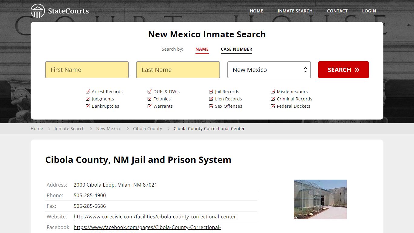 Cibola County, NM Jail and Prison System - State Courts